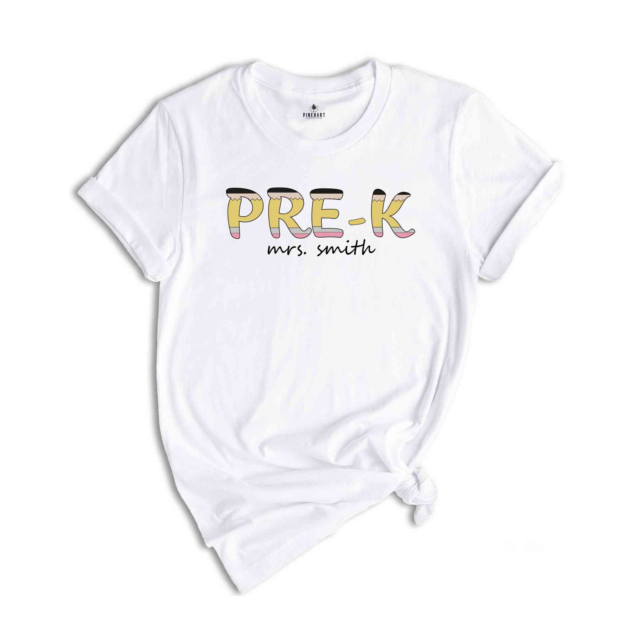 Personalized Pre-K Teacher Shirt, Best Teacher Shirt, Pre-K Teacher Shirt, Personalized Teacher Shirt, Custom Teacher Shirt