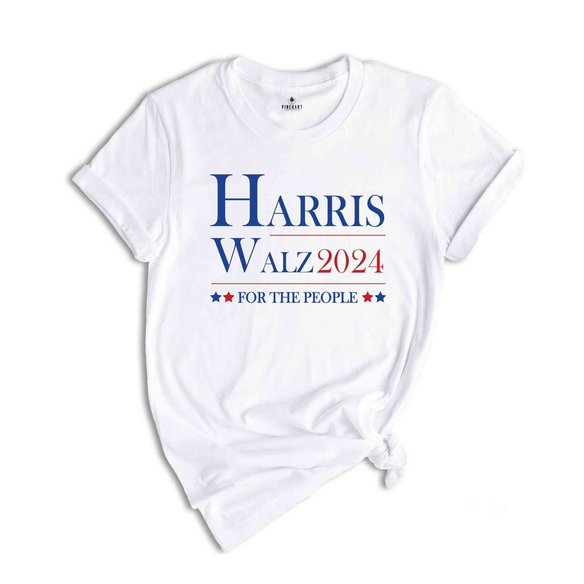 Harris Walz 2024 For The People T-Shirt, Madam President Shirt, Kamala For President Shirt, Vote For Kamala Tee