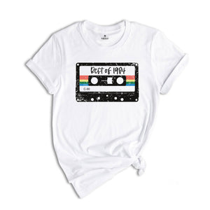 Vintage 1984 Cassette Tape 40th Birthday Shirt, Personalized Birthday Gift, Best of Retro Style 40 Years of Being Awesome Tee