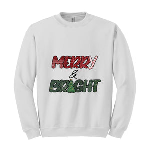 Merry and Bright Sweatshirt, Christmas Joy Sweatshirt, Family Christmas Sweatshirt, Christmas Gifts, Merry Christmas Sweatshirt