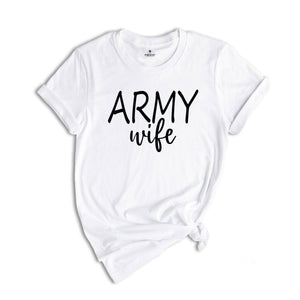 Custom Army Wife T-Shirt, Personalized Army Wife T-Shirt, Army Shirt For Wife, Custom Army Wife Gift