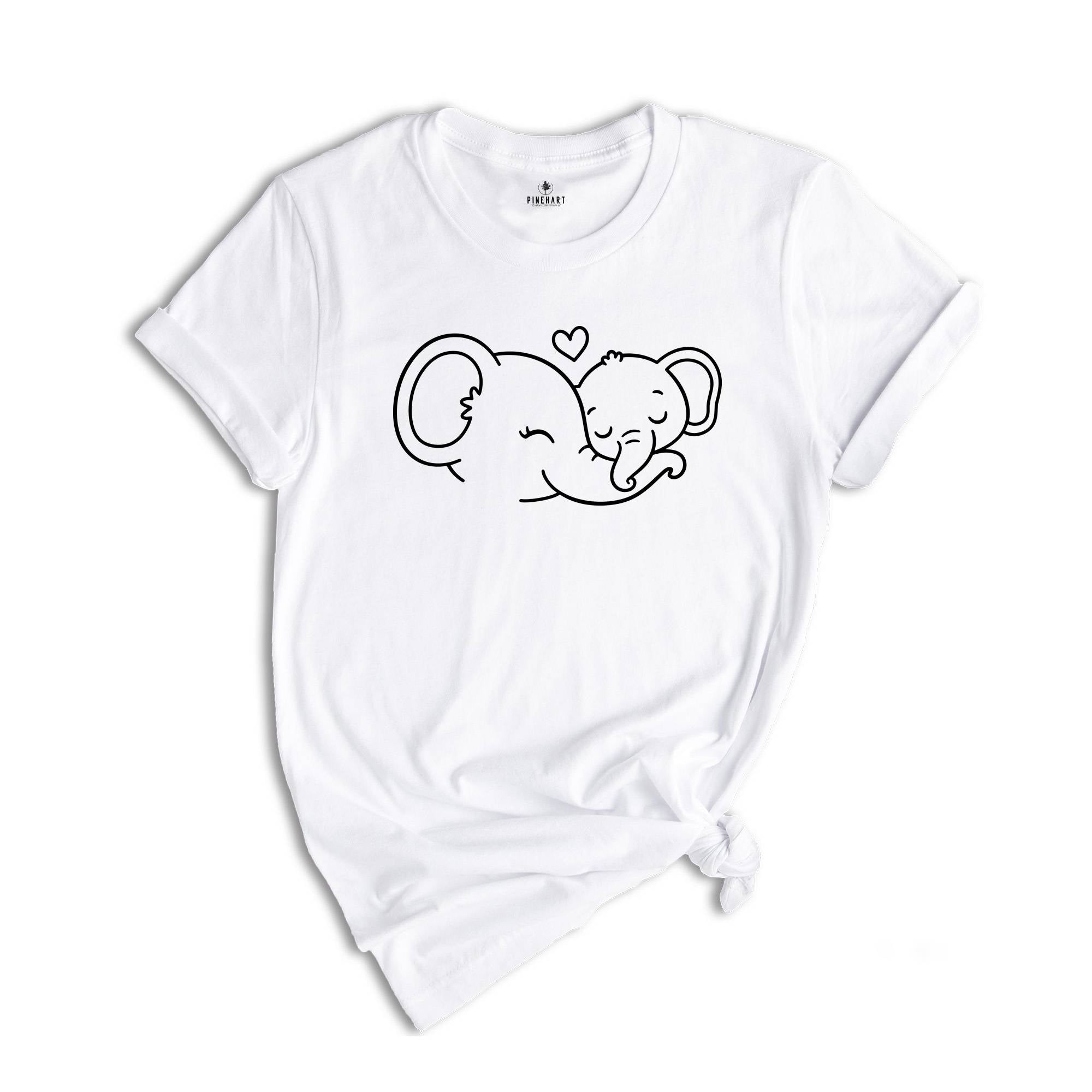 Mama Elephant Shirt, Mom And Baby Shirt, Gift for Mom, Animal Nature Lover Shirt, Elephant Lover Shirt, Funny Mom Shirt