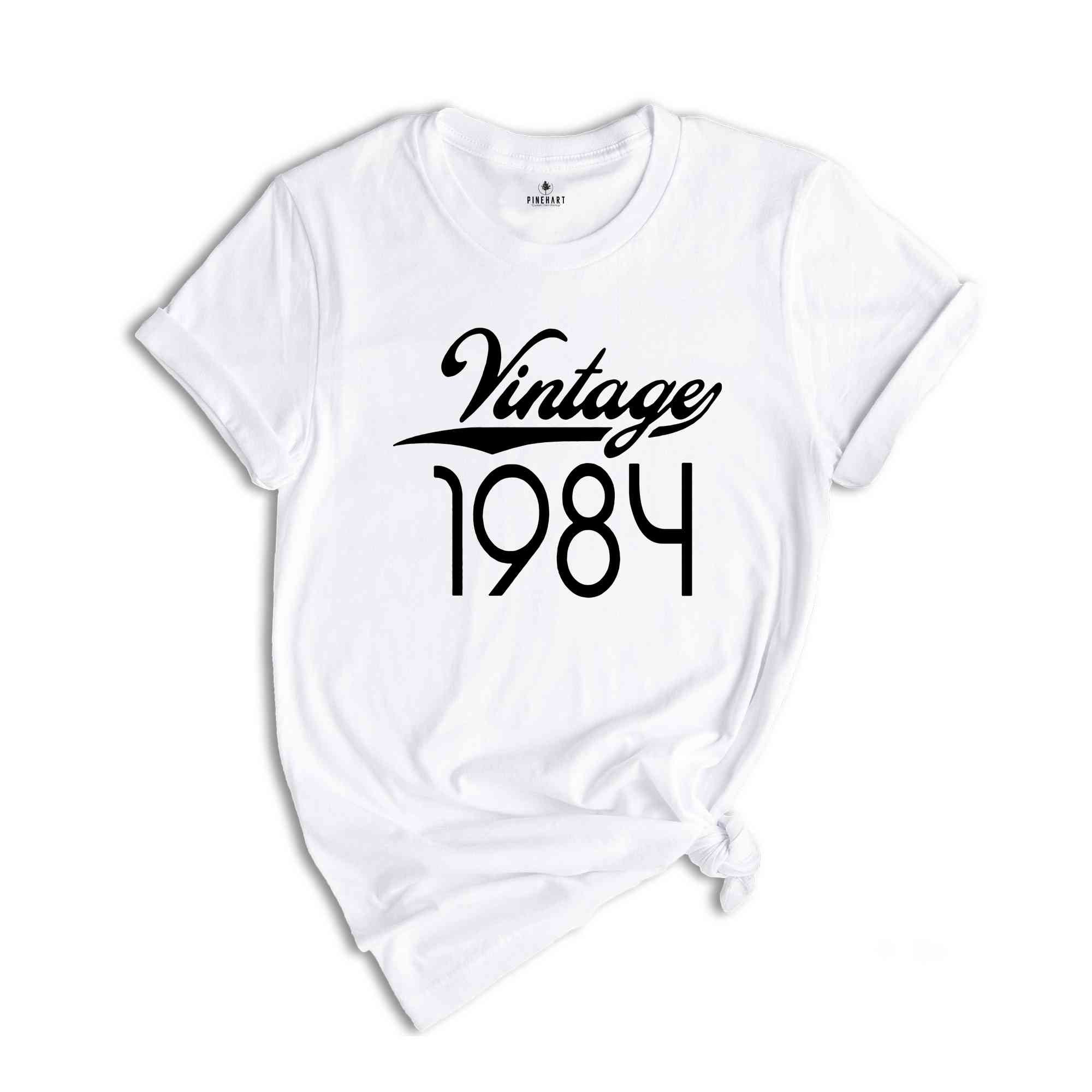 Vintage 1984, 40th Birthday Shirt, 1984 Shirt, 40th Birthday Tee, 1984 Birthday Shirt, 40th Birthday Gift, 40th Birthday Party, 40 Years Old