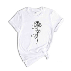 Rose Flower Shirt, June Flower Shirt, June Birthday Shirt, Birthday Shirt, Birth Month Flower Shirt, Flower Shirt