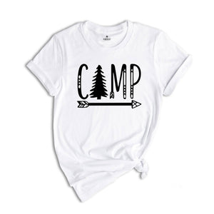 Camping Arrow Shirt, Camper Shirt, Camp Squad Shirt, Camping Crew 2024, Adventurer Shirt, Camporee Shirt, Wanderlust Shirt