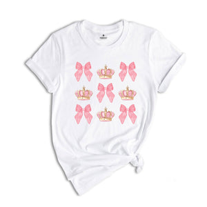 Pageant Mom Shirt, Coquette Mom Shirt, Bow Shirt, Crown Shirt, Mom Shirt, Pageant Day Shirt, Pageant Shirt, Mom Gift, Mom Life Shirt