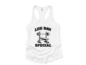 Leg Day Special Tank Top, Funny Gym Shirts, Gym Rat Tank Top, Fitness Tank Top, Womens Workout Gym Tank Top Sleeveles