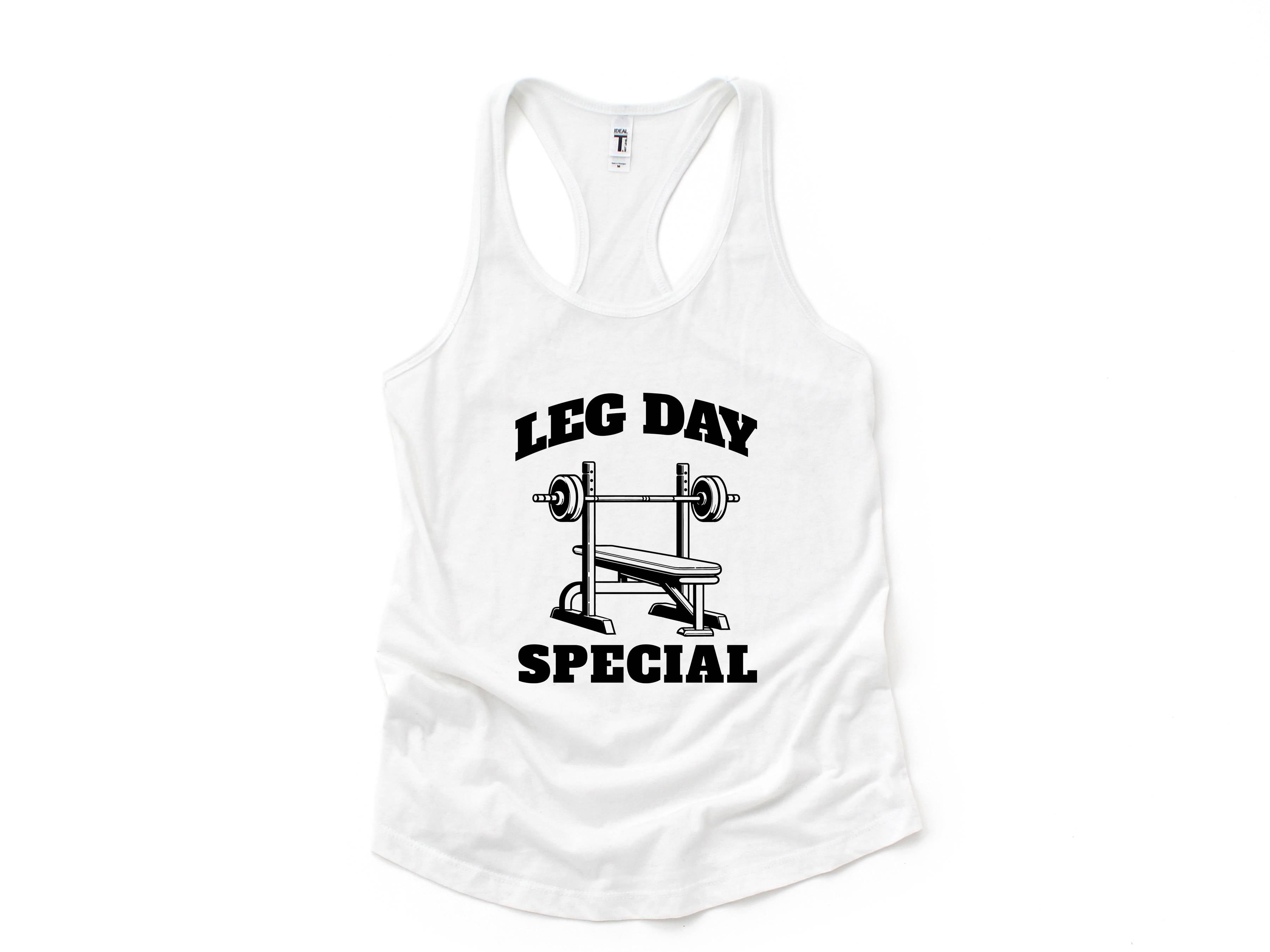 Leg Day Special Tank Top, Funny Gym Shirts, Gym Rat Tank Top, Fitness Tank Top, Womens Workout Gym Tank Top Sleeveles