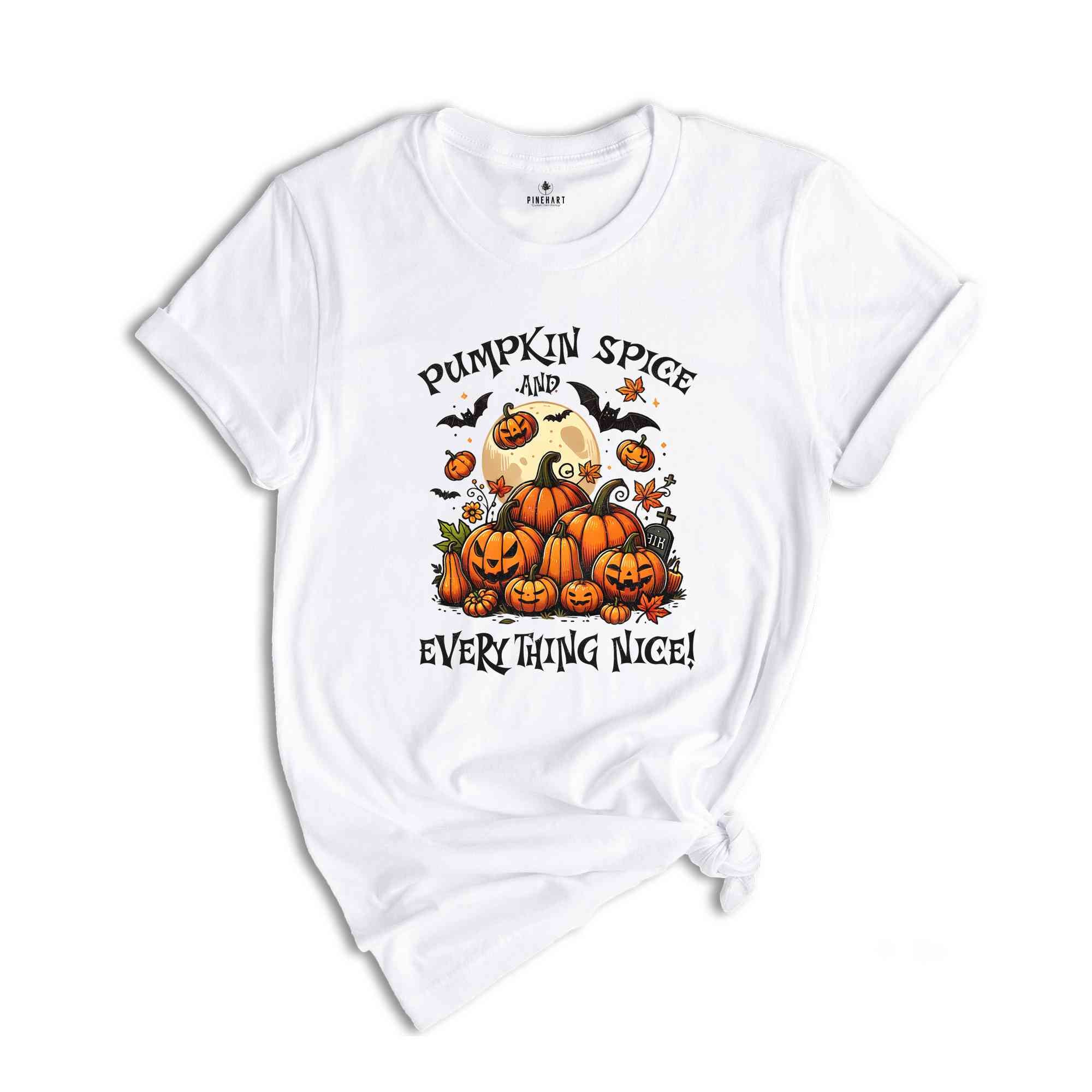 Pumpkin Spice And Everything Nice Shirt, Witch Shirt, Fall Shirt, Halloween Party Shirt, Working Women Union Shirt