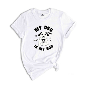 My Dog is My Boo Shirt, Cute Halloween Shirt, Spooky Dog Shirt, Spooky Pumpkin Tee, Ghost Dog Shirt, Dog Mom Shirt, Halloween Dog Tee