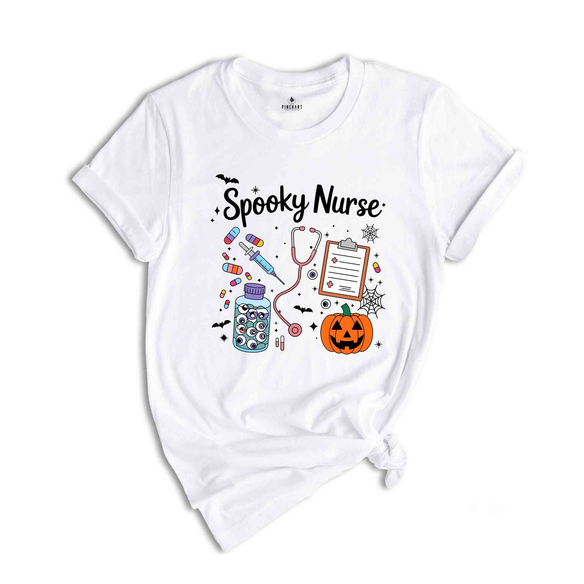 Spooky Nurse Shirt, Halloween Nurse Shirt, Funny Nurse Shirt, Halloween Shirt, Nurse Gift, Nursing Halloween Tee