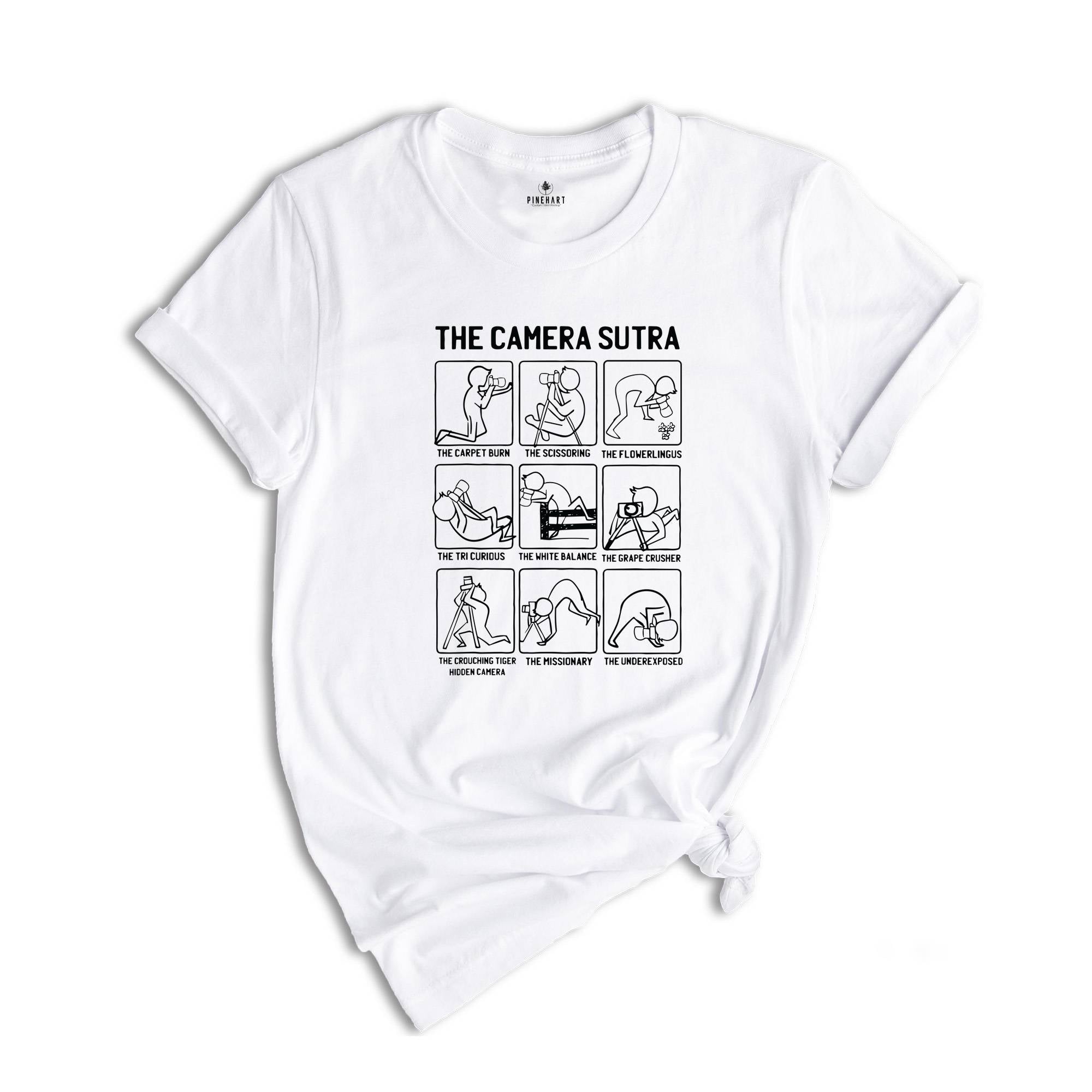 The Camera Sutra T-Shirt, Funny Camera Lovers Shirt, Photographer Shirt, Camera Photography Shirt, Gifts For Photographers