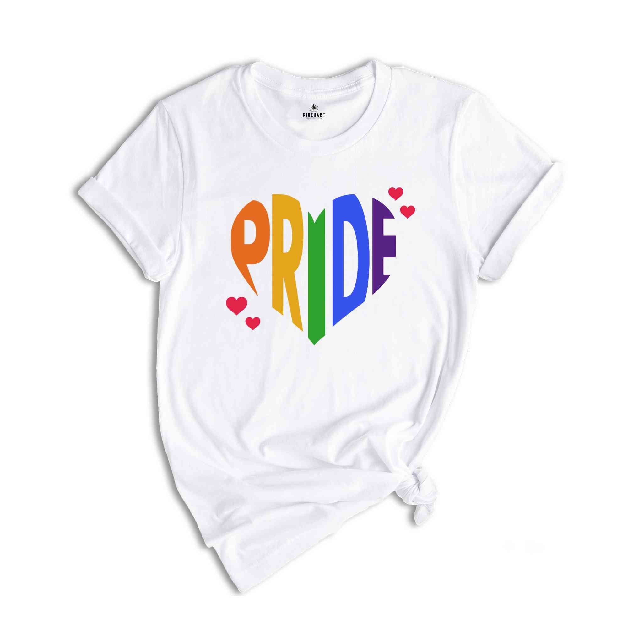 Pride Shirt, Heart of Pride Shirt, LGBTQ+ Shirt, Queer Shirt, Equality Shirt, Rainbow Flag, Lgbt Pride Tshirt