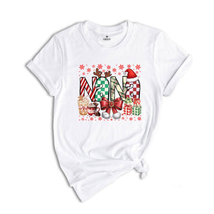 Christmas Nana Shirt, Nana Shirt, Nana Announcement Tee, Nana Claus Shirts, Christmas Nana Reveal Gift, Nana Grammy Shirt