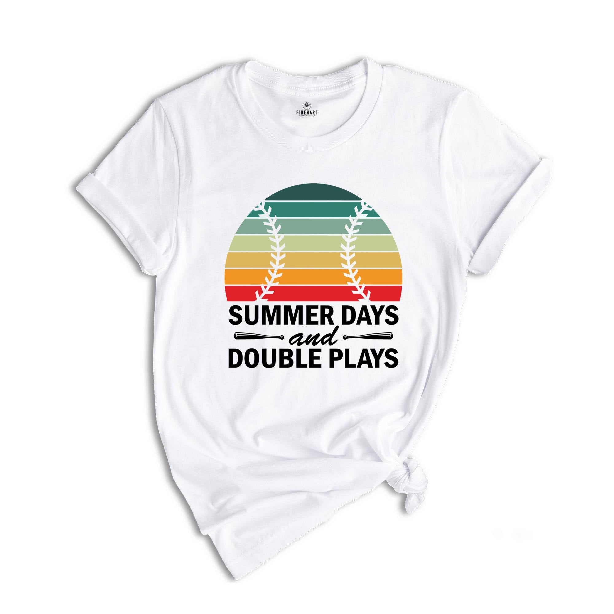 Summer Days and Double Plays Shirt, Baseball Shirt, Vacation Shirt, Baseball Lover Shirt, Game Day Shirt, Sport Shirt, Summertime Tee