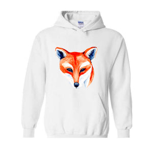 Fox Lover Sweatshirt, Cute Fox Sweatshirt, Fox Sweater, Fox Hoodie, Wild Animal Lover Sweatshirt, Animal Lover Sweatshirt