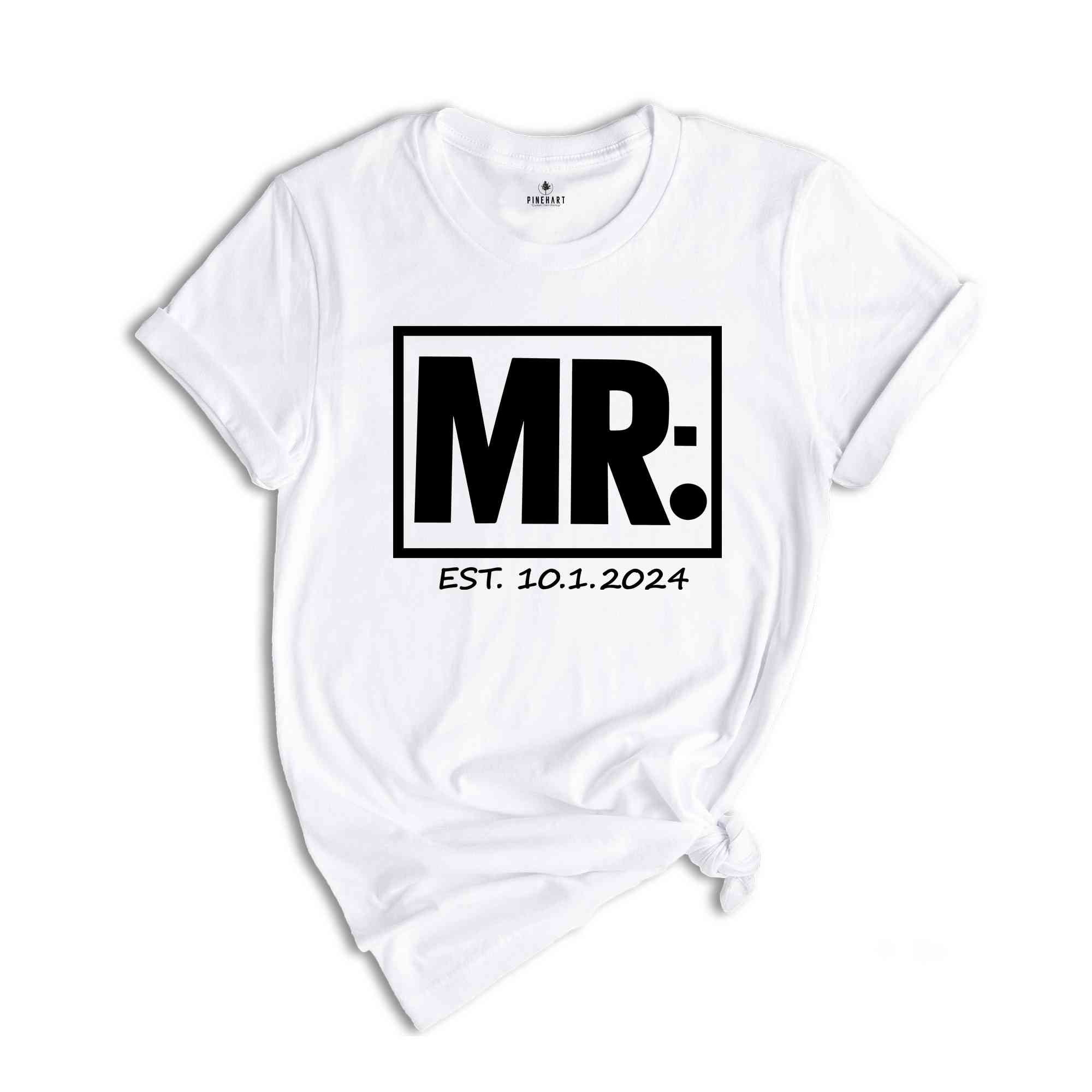 Custom Mr And Mrs Shirt, Just Married Shirt, Honeymoon Shirt, Wedding Shirt, Wife And Hubs Shirts, Just Married Shirts, Couples Shirts