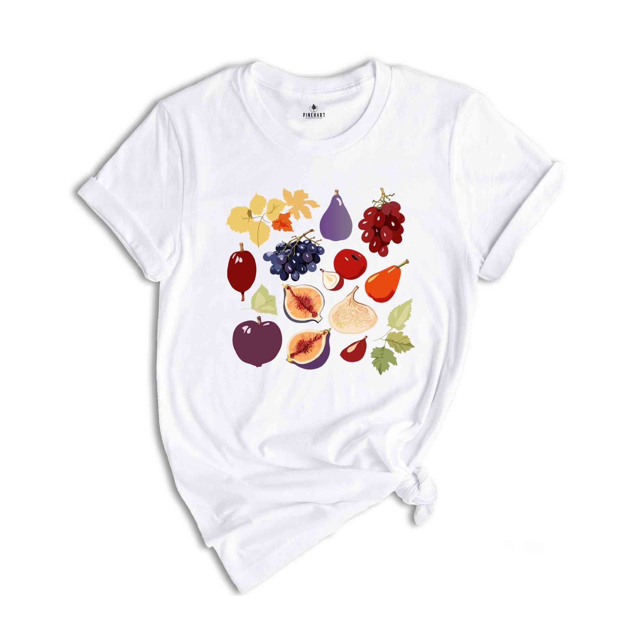 Vintage Fruit Shirt, Figs Shirt, Botanical Fruit Shirt, Vegan Shirt, Foodie Shirt, Cute Plant Shirt, Fruit Lover Shirt