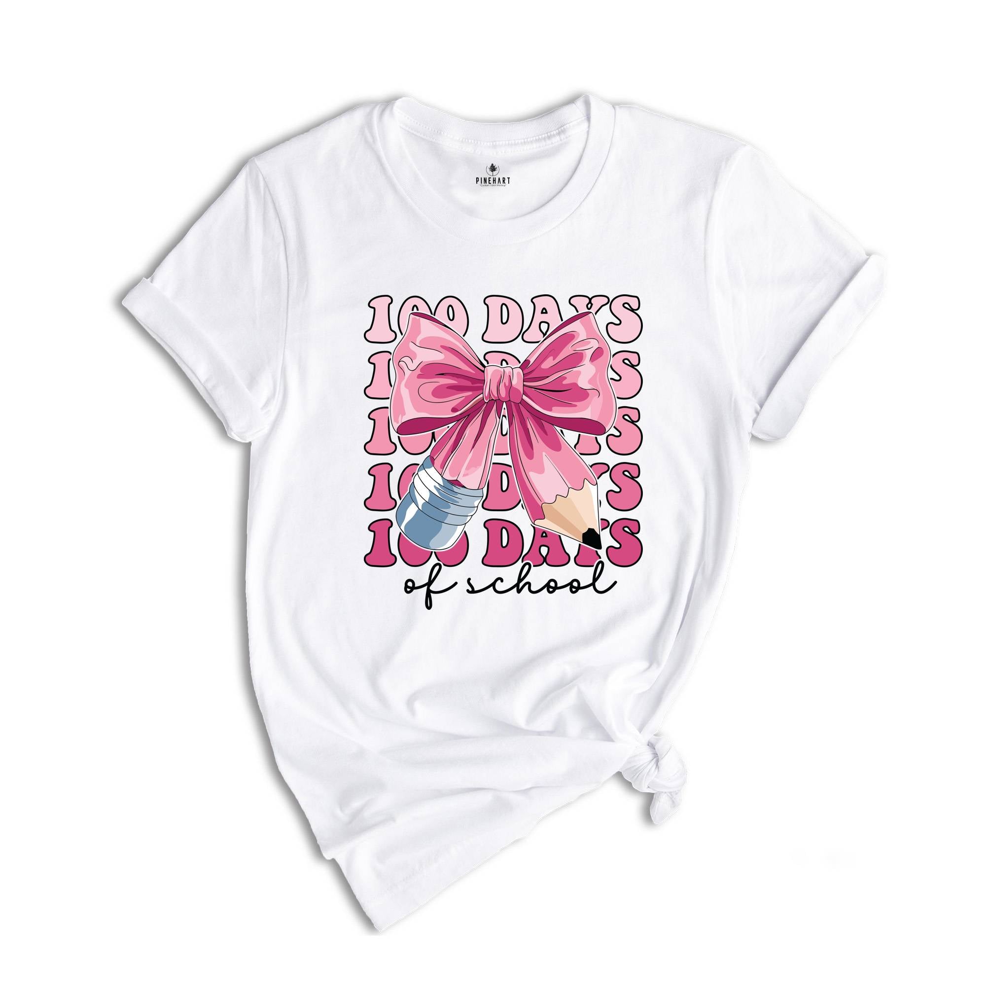 100 Days Of School Shirt, Retro Coquette Shirt, Teacher Shirt, 100 Days Shirt, Coquette Teacher Shirt, Boho Teacher Shirt, 100 Days Gift