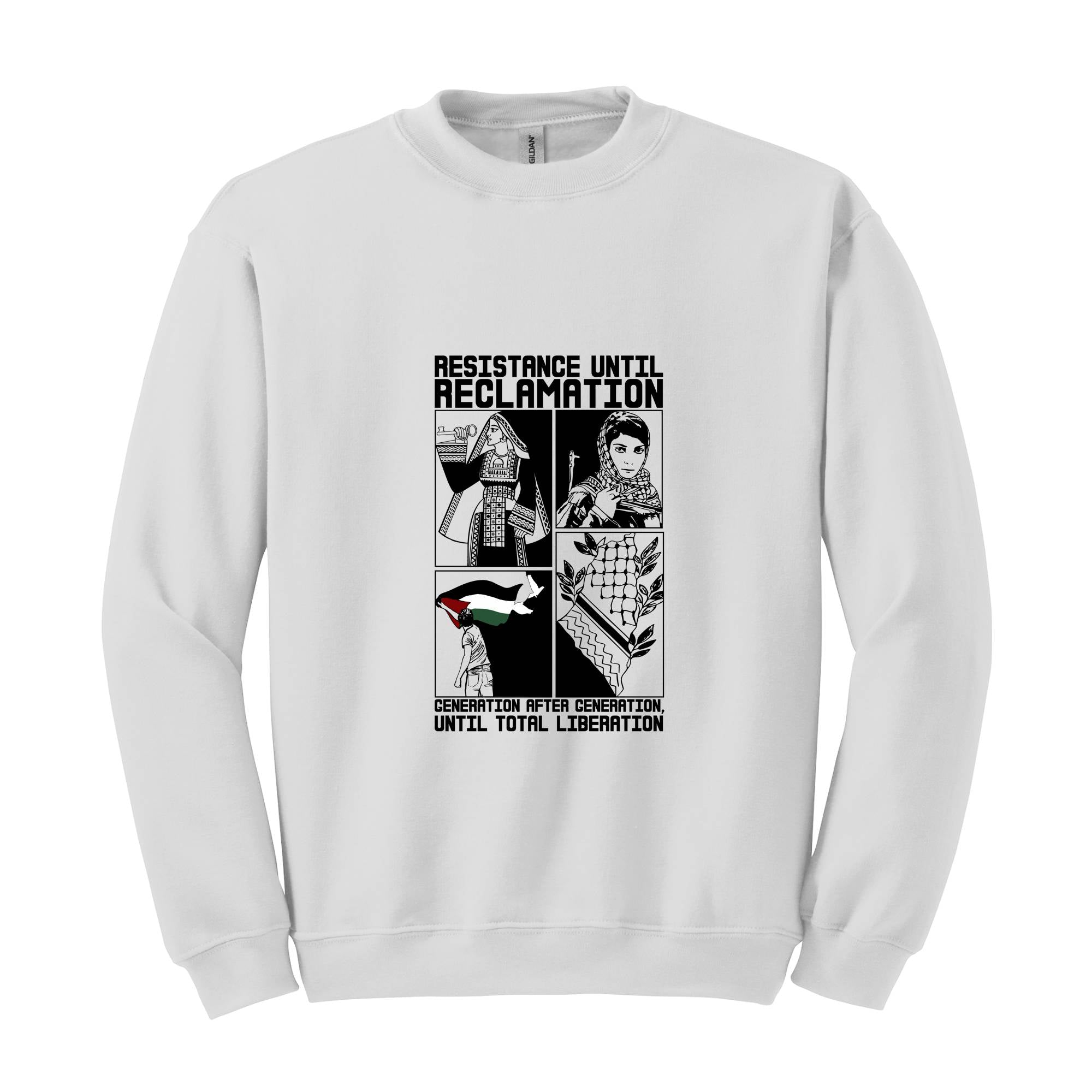 Resistance Until Reclamation Sweatshirt, Liberation Sweatshirt, Free Palestine Hoodie, Until Liberation Sweatshirt