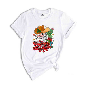 Christmas Cowboy Shirt, Funny Christmas Shirt, Cowboy Shirt, Santa Shirt, Christmas Gift, Cute Christmas Shirt, Christmas Party Shirt