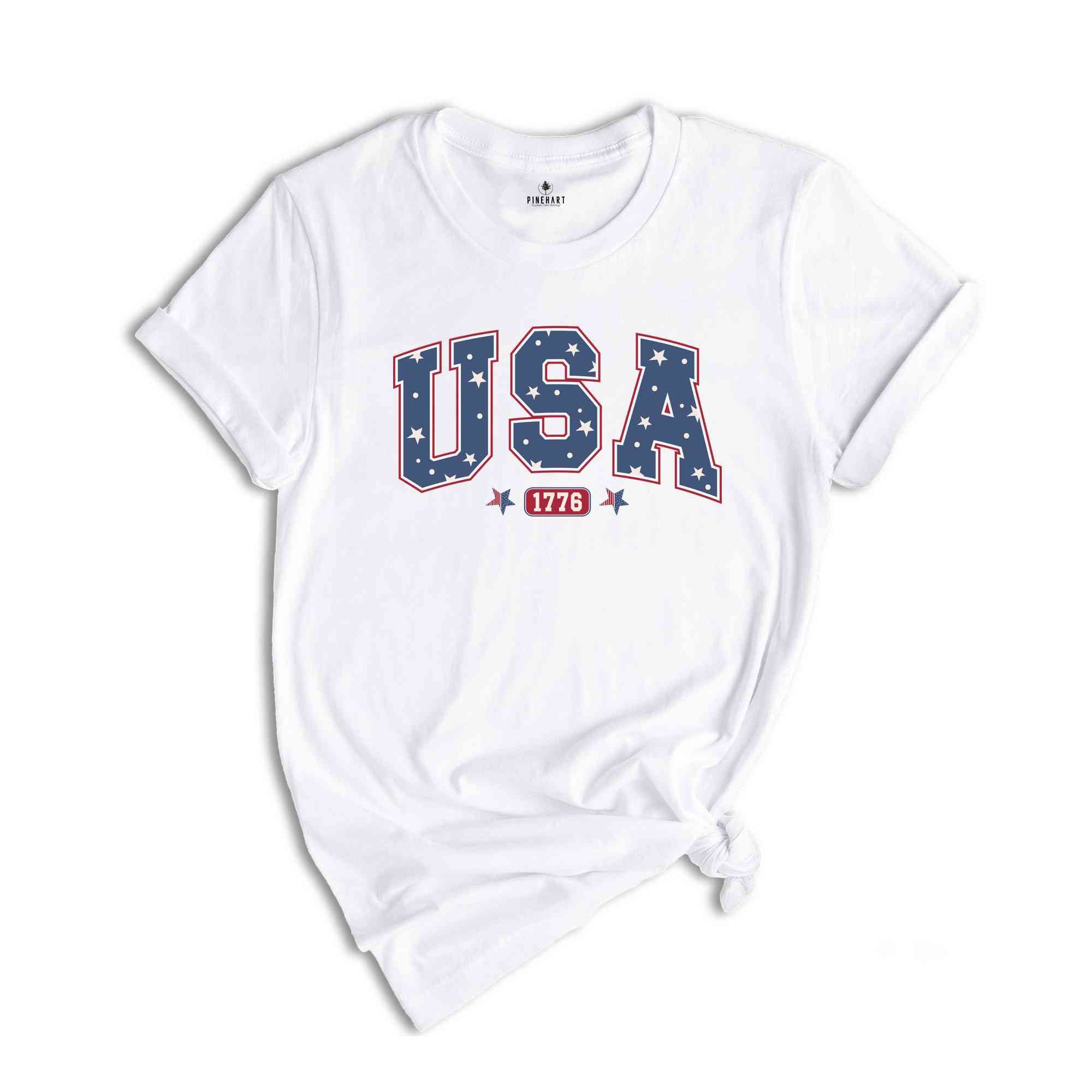 USA Shirt, 1776 Shirt, 4th Of July Shirt, Independence Day Shirt, God Bless America, Patriotic Shirt, Red White And Blue Shirt