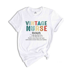 Vintage Nurse Definition T-Shirt, Nurse Shirt, RN Shirts, Nurse Funny Shirt, Vintage Nurse Shirt, Gifts For Nurses