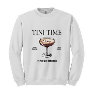 Tini Time Espresso Martini Shirt, Espresso Shirt, Espresso Martinis Shirt, Martini Shirt, Martini Lover Gift, Coffee Lover Shirt