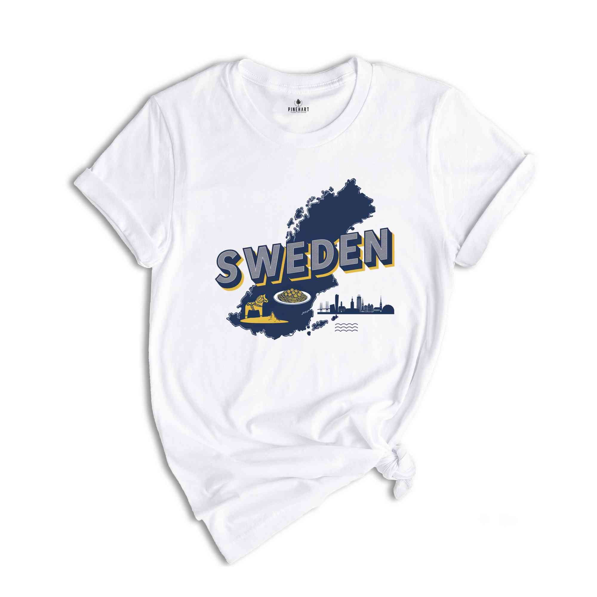 Retro Sweden Shirt, Sweden Travel Shirt, Country Travel Shirt, Shirt For Traveler, Travel Lover Gift, Travel Tee, Trip Shirt