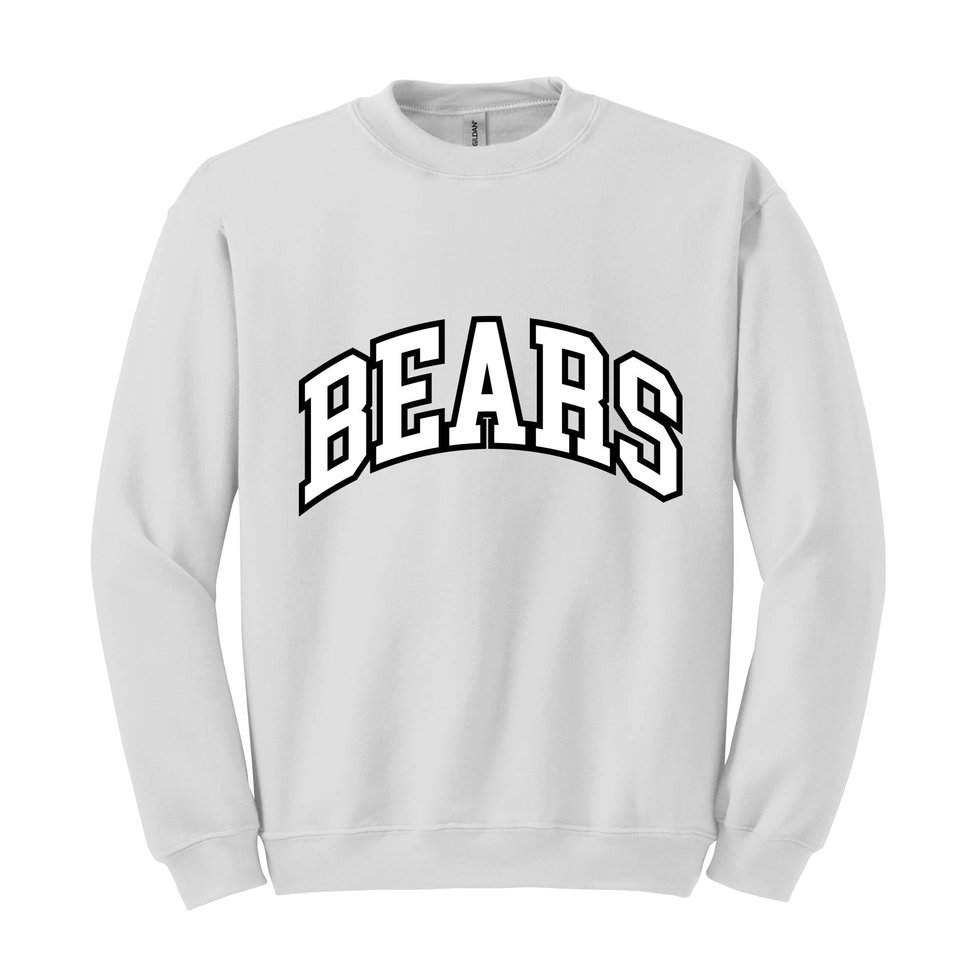 Team Mascot Sweatshirt, Bears Team Sweatshirt, Bears Team Spirit Sweatshirt, Bears Fan Tee, Bears School Sweatshirt, Bears School Spirit