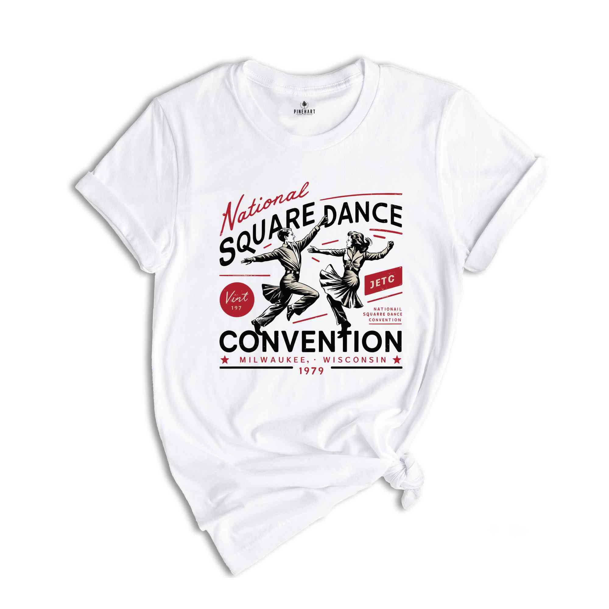 Vintage Style Tee, National Square Dance Convention Tee, 1979 Milwaukee Dance Convention Tee, Vintage Convention, Convention T Shirt