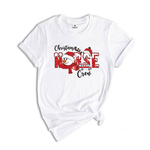 Christmas Nurse Crew Shirt, Matching Xmas Nurse Tee, Christmas Nurse Gift, ER Nurse Shirt, Nurse Vibes T-Shirt, Santa Nurse Tee