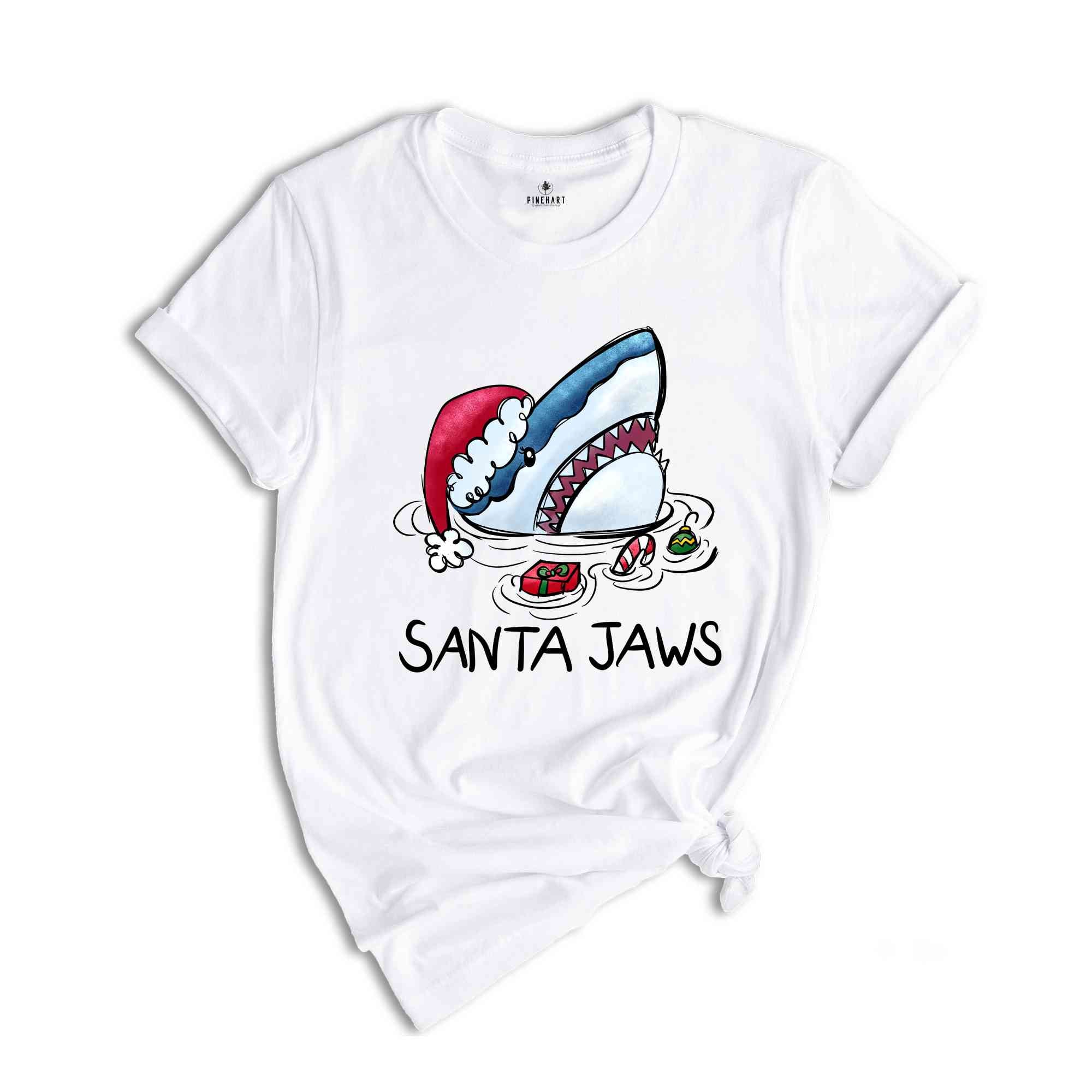 Santa Jaws Shirt, Christmas Shirts, Santa Claus Shirts, Christmas Gifts, Christmas Family Shirt, Christmas Vibe Tee