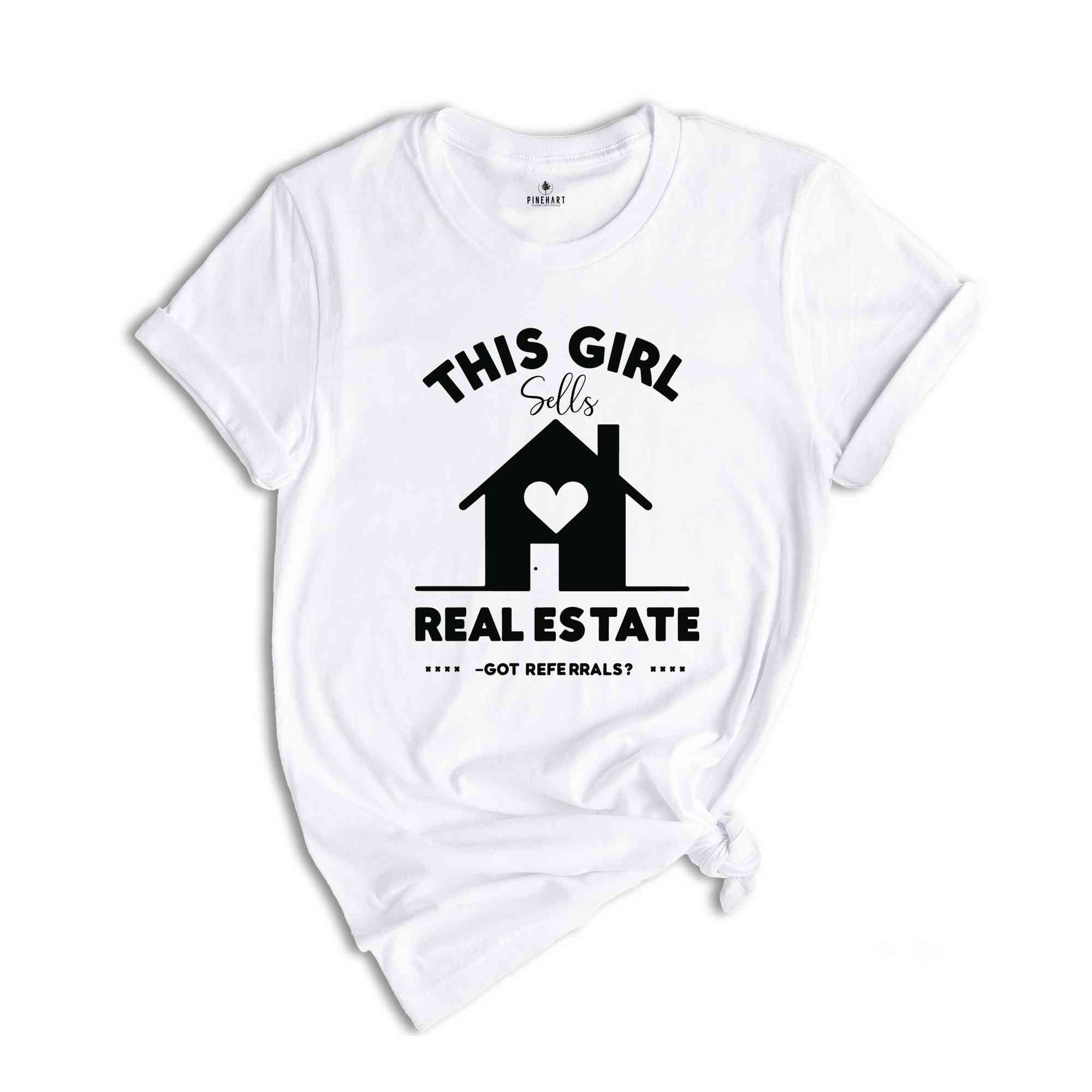 This Girl Sells Real Estate Shirt, Realtor Shirt, Ladies Realtor Shirt, Real Estate Shirt ,Gift for Real Estate Agent,Realtor,