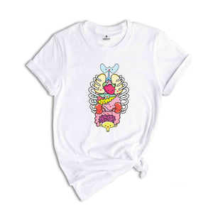 Kawaii Organs T-shirt, Cute Nurse Shirt, Funny Science Shirt, Body Organs Science Tee, Anatomy Shirt Gift