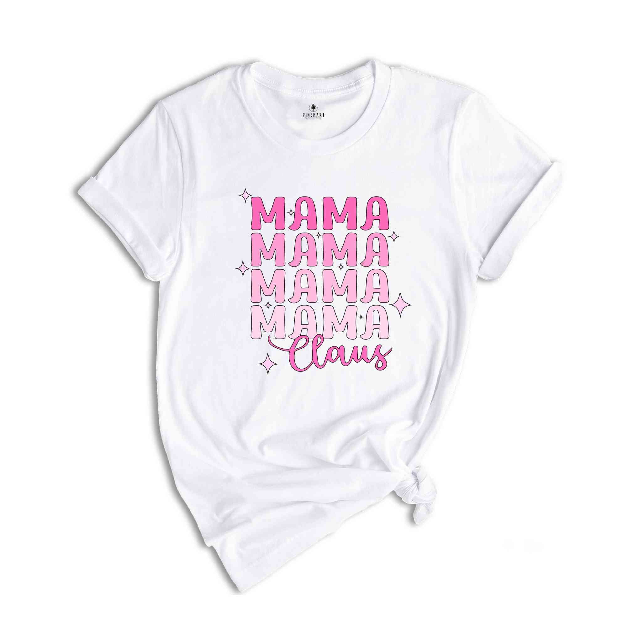 Mama Claus Shirt, Retro Christmas Shirt, Christmas Shirt, Christmas Gift, Mom Shirt, Pink Christmas, Pink Mama Shirt