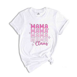 Mama Claus Shirt, Retro Christmas Shirt, Christmas Shirt, Christmas Gift, Mom Shirt, Pink Christmas, Pink Mama Shirt