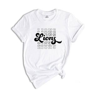 Team Mascot Shirt, Lions Team Shirt, Lions Football Shirt, Lions Fan Shirt, Lions School Shirt, Lions School Spirit