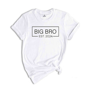 Big Brother Shirt, Big Bro Shirt, Promoted To Big Bro, Big Bro Est 2024, Big Brother Gift, Baby Announcement, Promoted Brother Tee