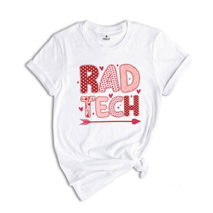 RAD Tech Valentine's Day Shirt,Radiology Department V-day Hearts Work Tshirt,Xray Tech Gifts,RAD Tech Gift,Radiology Tech Group Tees