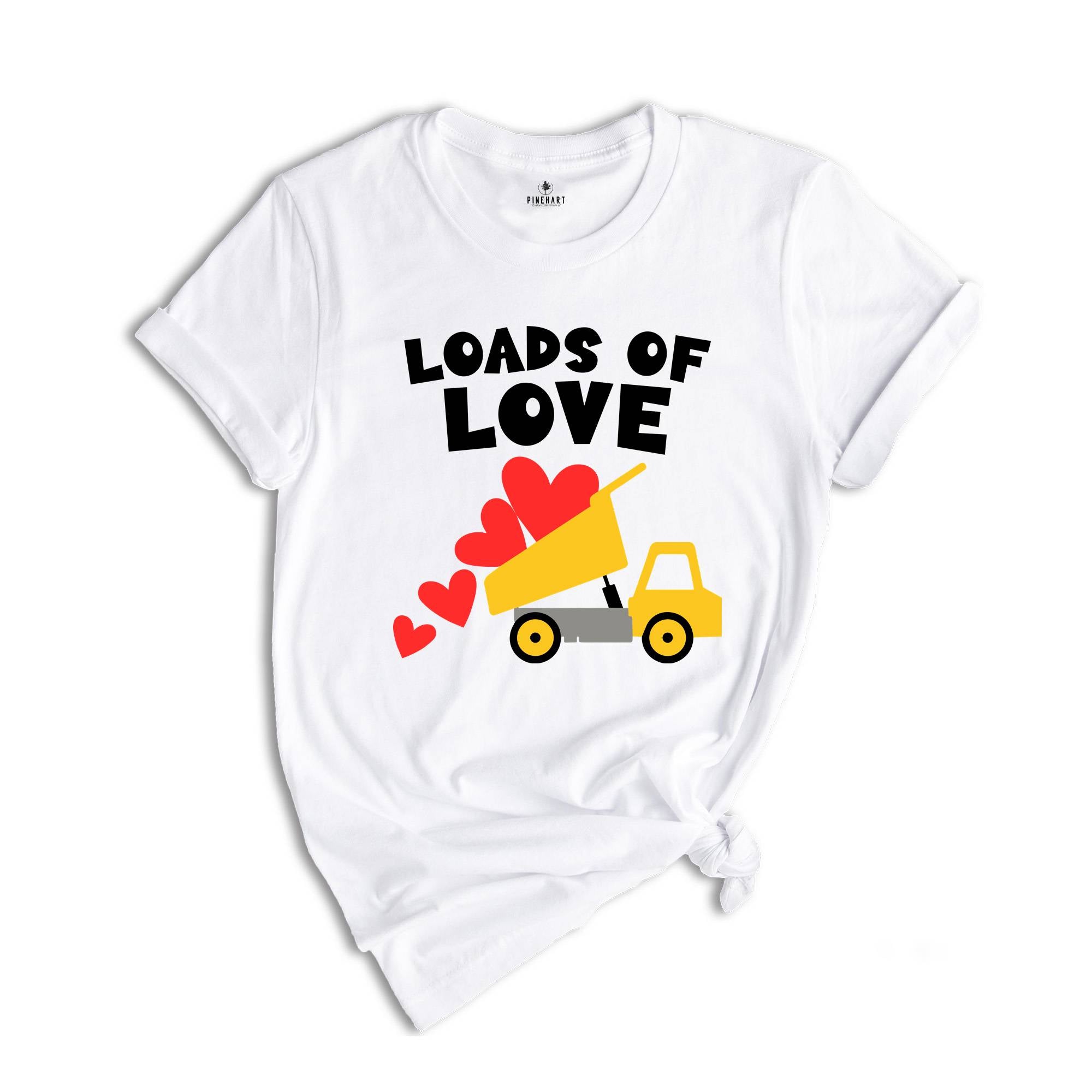 Loads Of Love T-shirt, Valentines Day Truck Shirt, Valentines Day Tee, Couple Matching Shirt, Valentines Day Gift