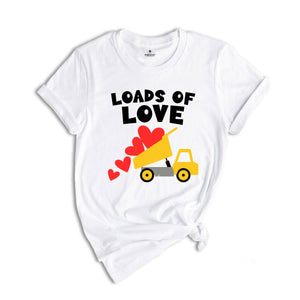 Loads Of Love T-shirt, Valentines Day Truck Shirt, Valentines Day Tee, Couple Matching Shirt, Valentines Day Gift