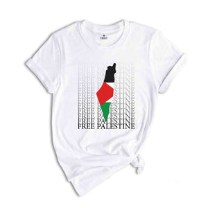 Free Palestine Tee, Free Free Palestine T-shirt, Viva Palestina Tee, Liva Palestina Tee, Save Gaza T-shirt