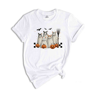 Halloween Ghost Cats Shirt, Halloween Cat Shirt, Ghost Cat Shirt, Cat Mama Shirt, Cat Lover Gift, Spooky Season Shirt, Ghost Shirt