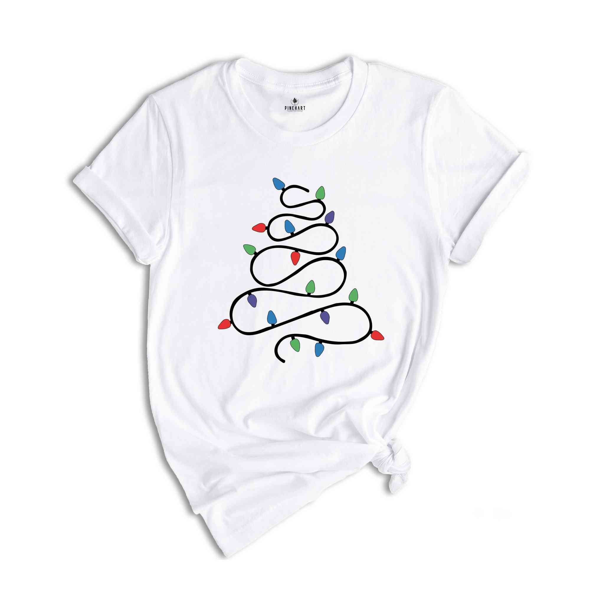 Christmas Tree Lights Shirt, Christmas Shirt, Holiday Shirt, Winter Shirt, Christmas Lights, Christmas Vibes, Family Christmas