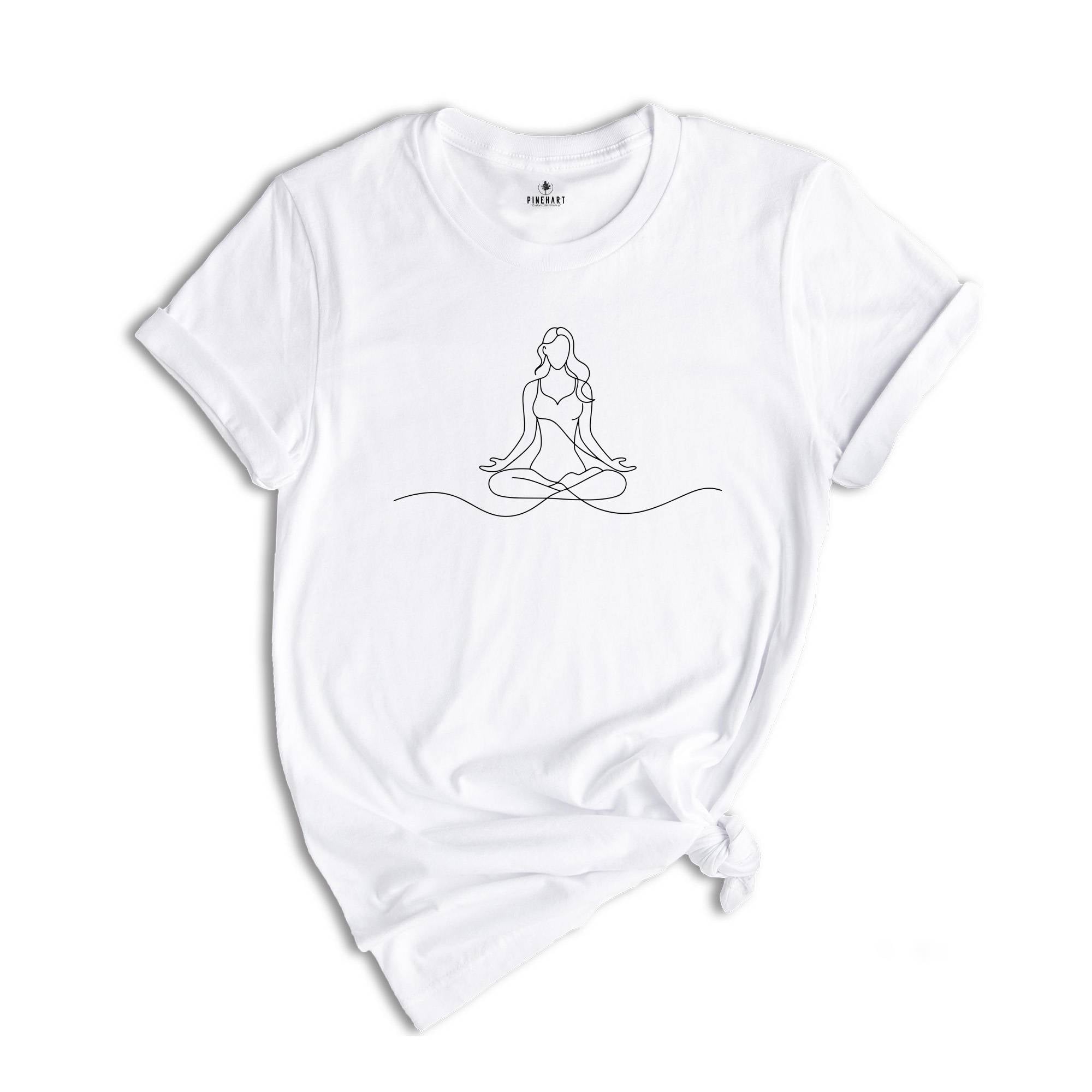 Yoga T-Shirt, Mindful Movement Gift for Mom, Birthday Surprise for Yoga Lover Shirt, Positive Vibes for Mother Tee