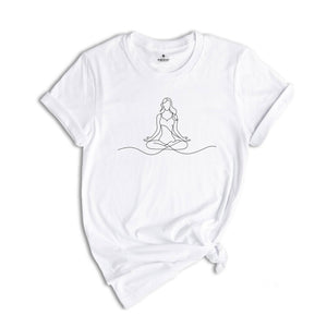 Yoga T-Shirt, Mindful Movement Gift for Mom, Birthday Surprise for Yoga Lover Shirt, Positive Vibes for Mother Tee