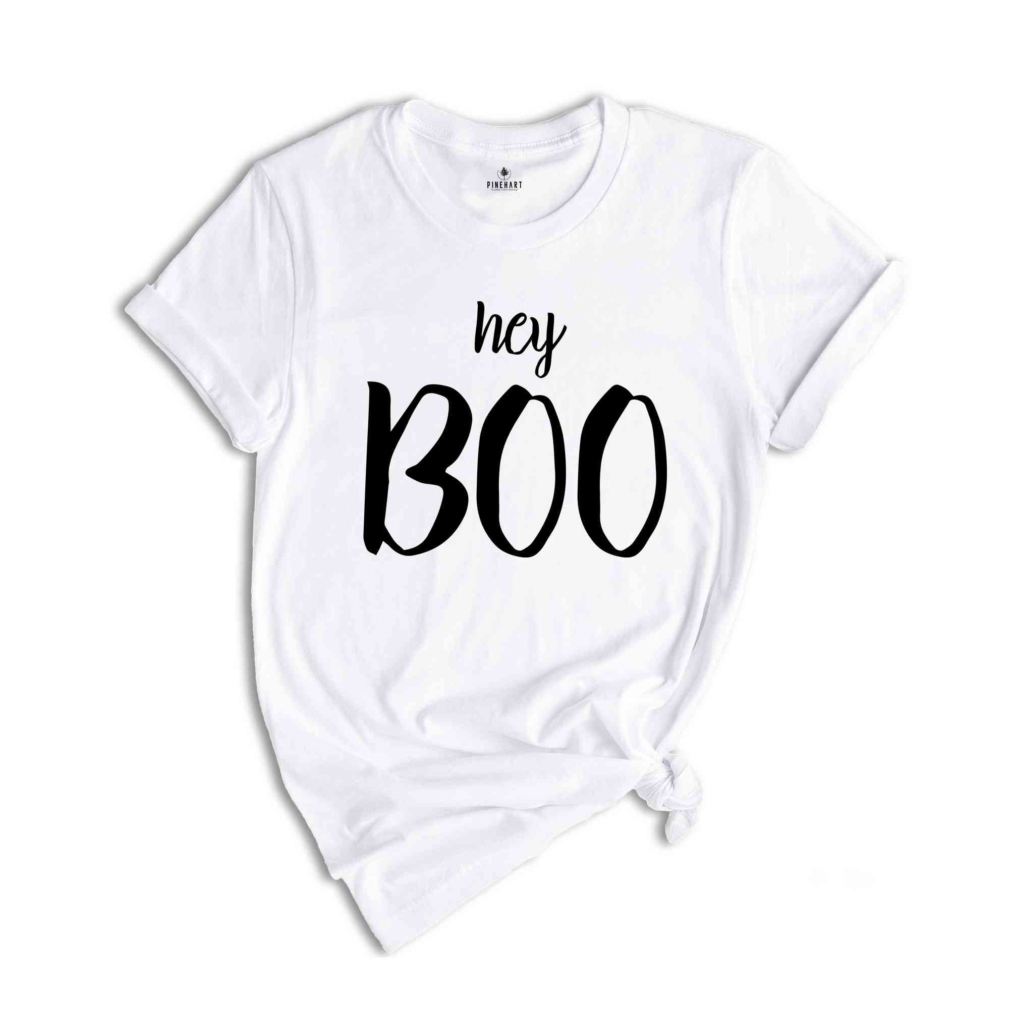 Hey Boo Shirt, Halloween Shirt, Trick or Treat, Fall Teacher Shirt, Custom Halloween Shirt, Halloween Party, Ghost Shirt, Fall Shirt