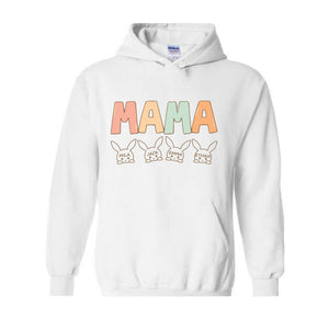 Custom Mama Easter Hoodie , Mama Hoodie With Kids Names, Happy Easter Hoodie , Personalized Easter Day Hoodie