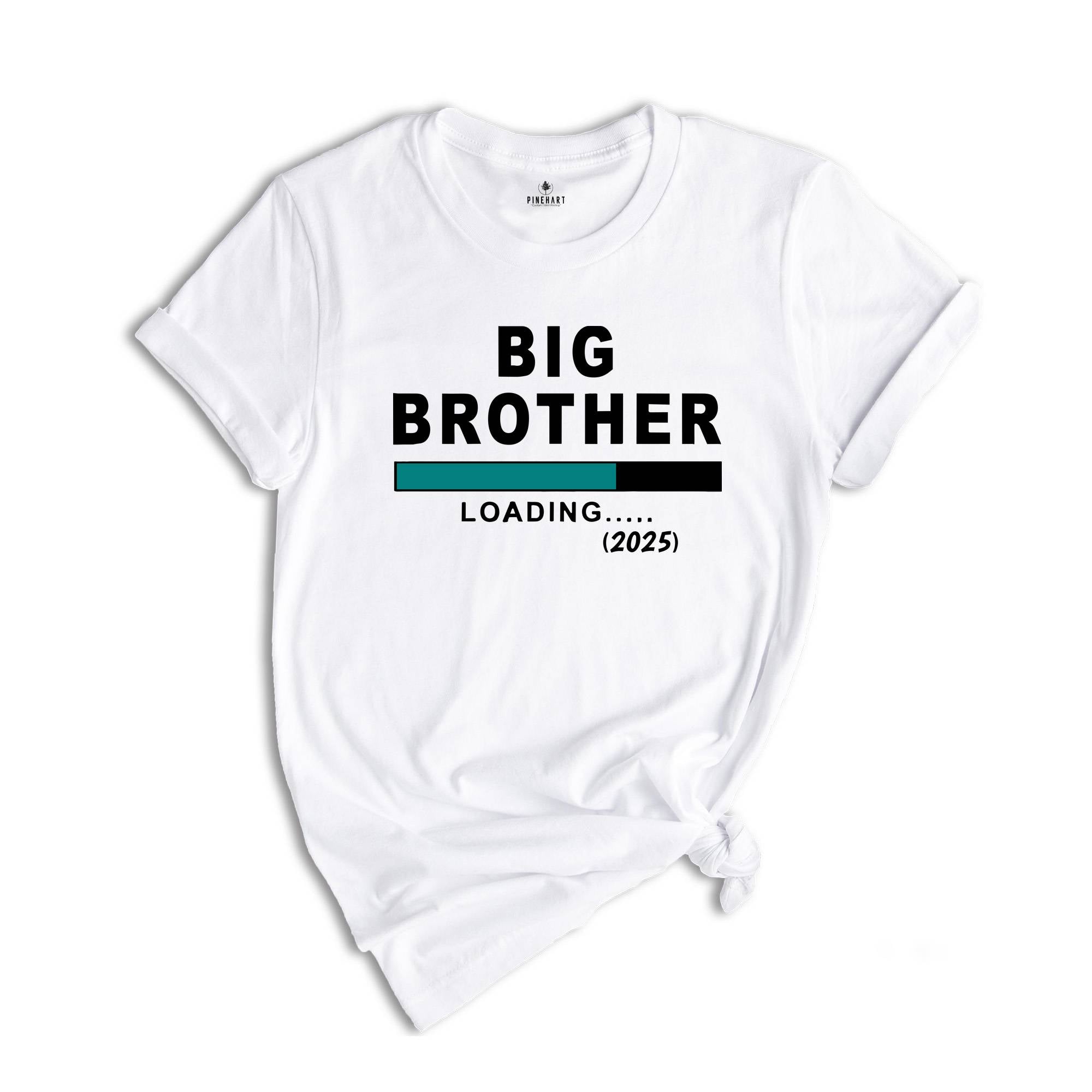 Big Brother Loading 2025 Toddler Shirt, Big Brother T-Shirt, Big Bro Shirt, Big Brother Gift Tee, Baby Announcement, New Family Member Tee